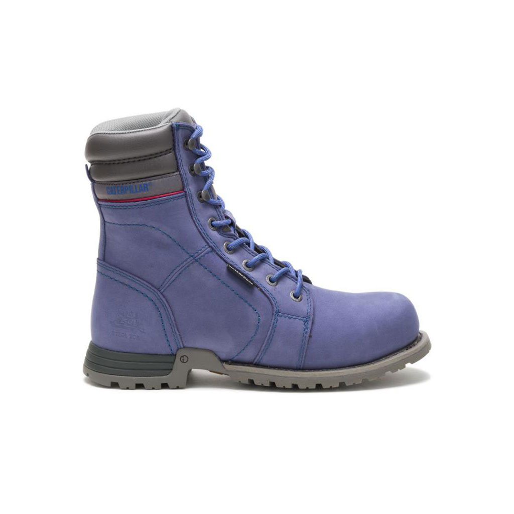 Buty Wodoodporne Caterpillar Echo Waterproof Steel Toe - 8" Damskie Fioletowe | GZNVX-4907