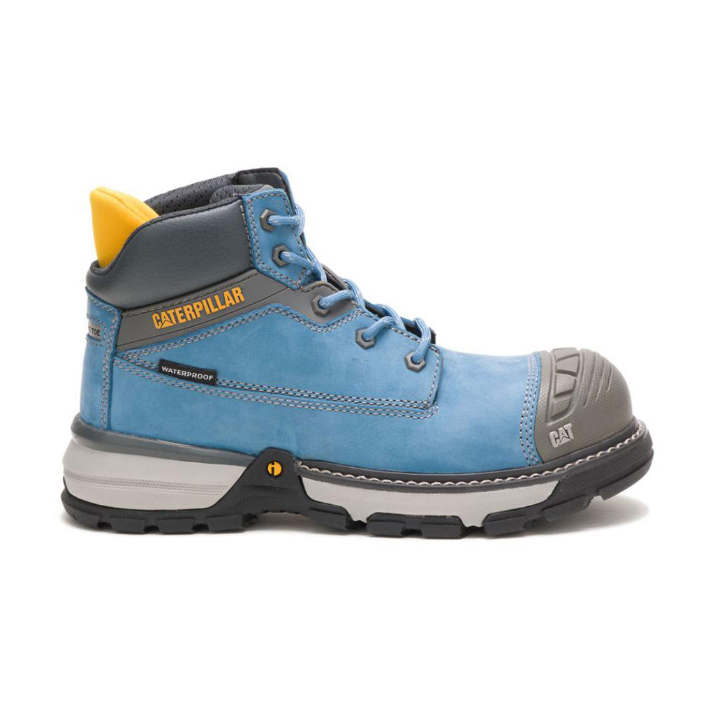 Buty Wodoodporne Caterpillar Excavator Superlite Waterproof Carbon Composite Toe Damskie Niebieskie | XMQZO-2035