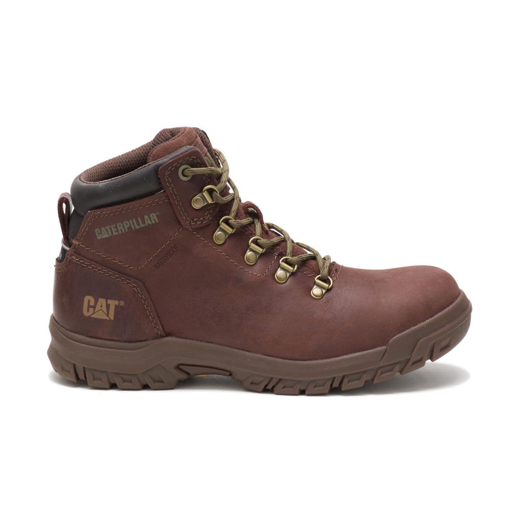 Buty Ze Stalowymi Noskami Caterpillar Mae Steel Toe Waterproof Damskie Brązowe | QVDFE-4897