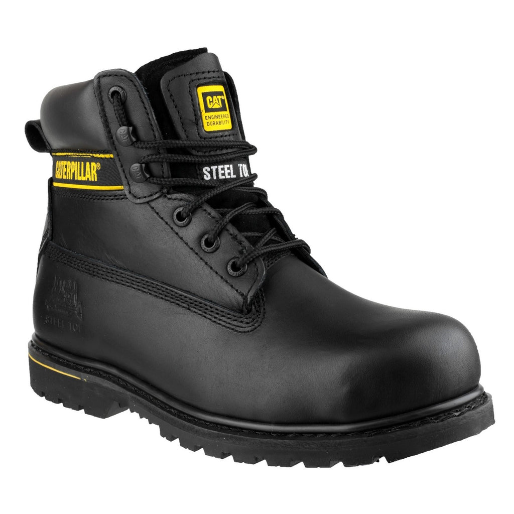 Goodyear Welted Safety Boots Caterpillar Holton Sb Męskie Czarne | DZJQF-0324