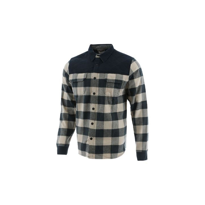 Koszule Caterpillar Foundation Hybryd Flannel Long Sleeve Męskie Czarne | QWDSB-9640