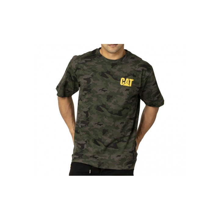 Koszulki Caterpillar Trademark Męskie Camo | KWOSE-4915