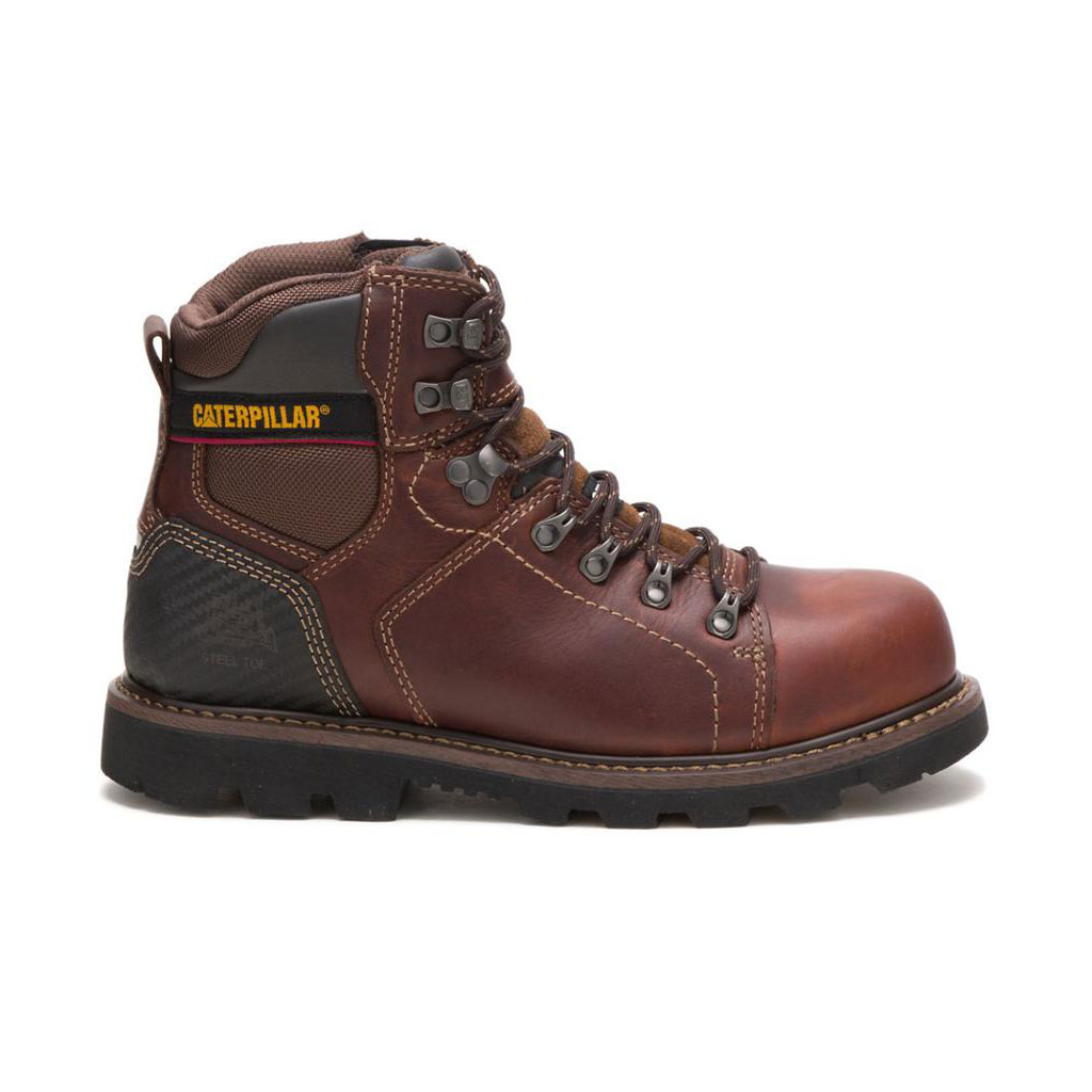 Kozaki Robocze Caterpillar Alaska 2.0 Steel Toe - 6" Męskie Brązowe | SREZN-4239