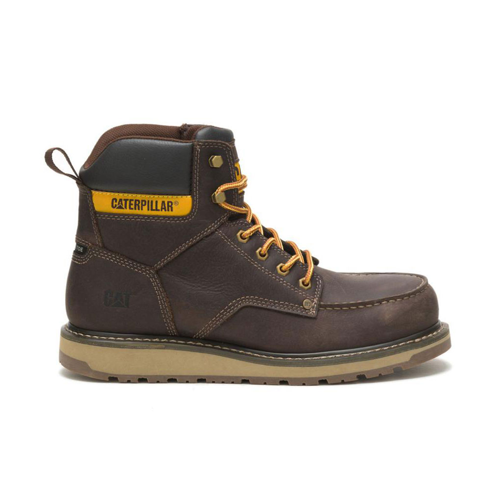 Kozaki Robocze Caterpillar Calibrate Steel Toe Męskie Brązowe | BLATQ-6713