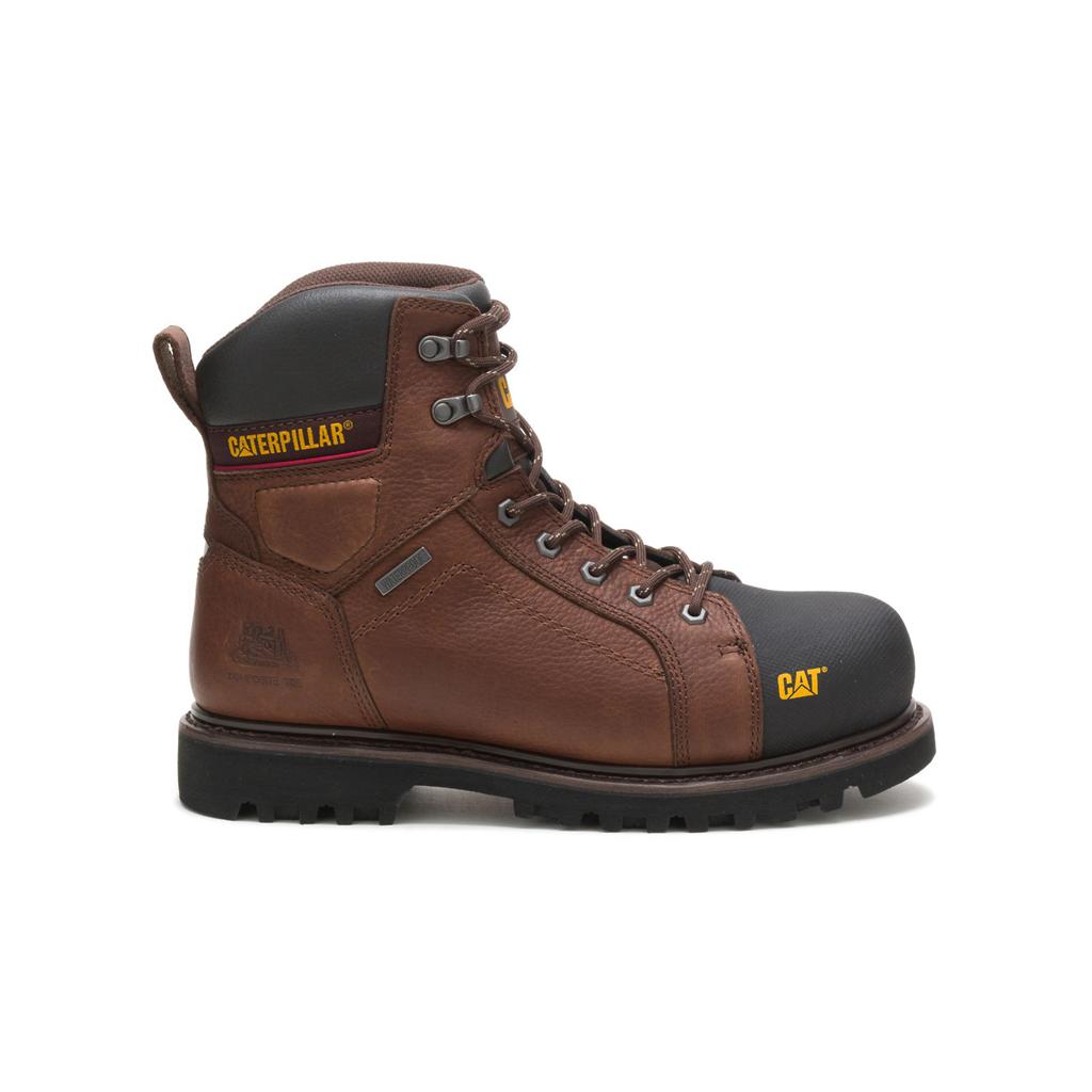 Kozaki Robocze Caterpillar Control 6" Waterproof Tx Composite Toe Csa Męskie Brązowe | ARPZV-4613