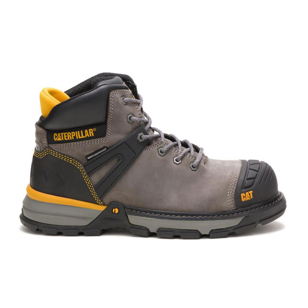 Kozaki Robocze Caterpillar Excavator Superlite Waterproof Carbon Composite Toe Męskie Szare | GFHBQ-6530