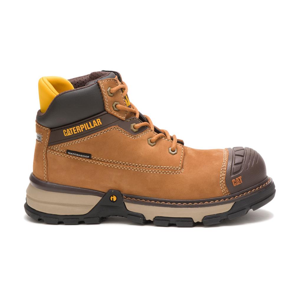 Kozaki Robocze Caterpillar Excavator Superlite Waterproof Nano Toe Damskie Brązowe | OUVGD-3149