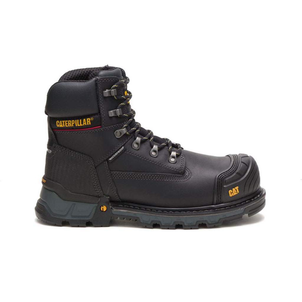 Kozaki Robocze Caterpillar Excavator Xl 6" Waterproof Composite Toe - 6" Safetys Męskie Czarne | EFHIC-9812