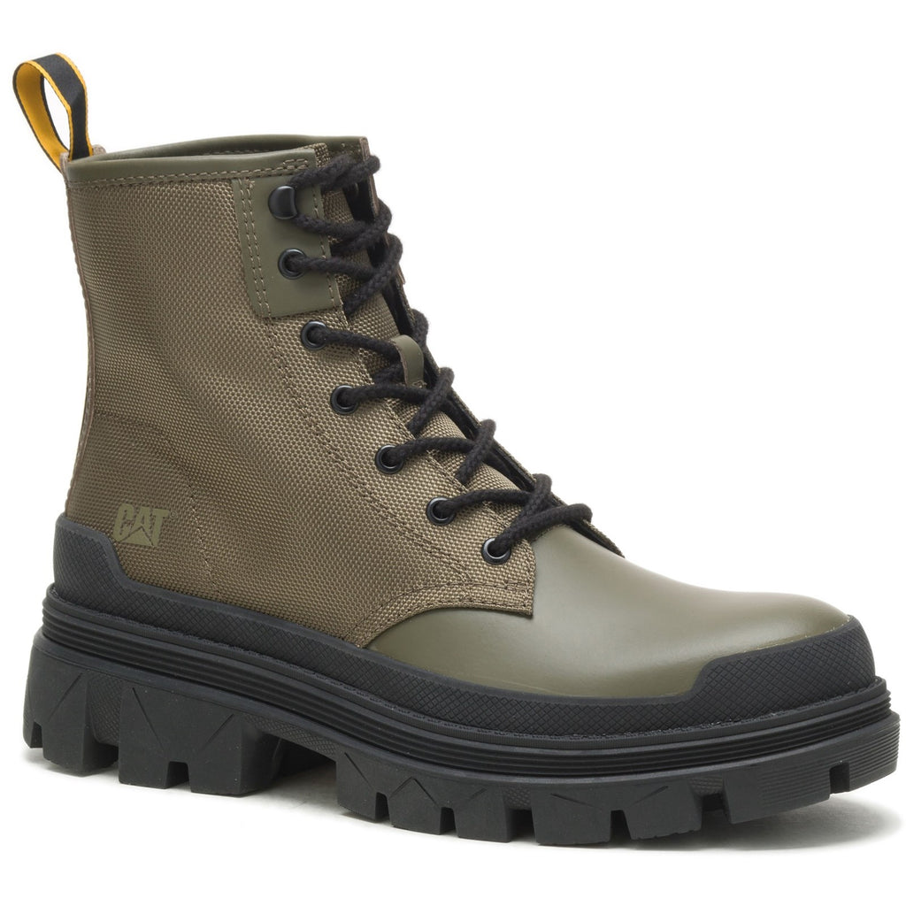 Kozaki Robocze Caterpillar Hardwear Hi Olive Night Męskie Oliwkowe | KEBAU-5271