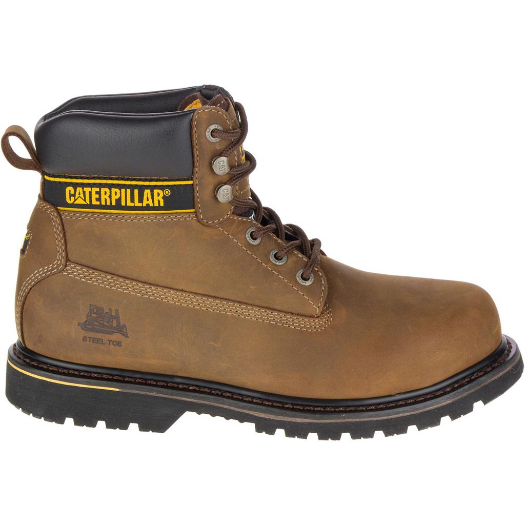 Kozaki Robocze Caterpillar Holton Steel Toe S3 Hro Src Męskie Ciemny Brązowe | PKSOU-7296