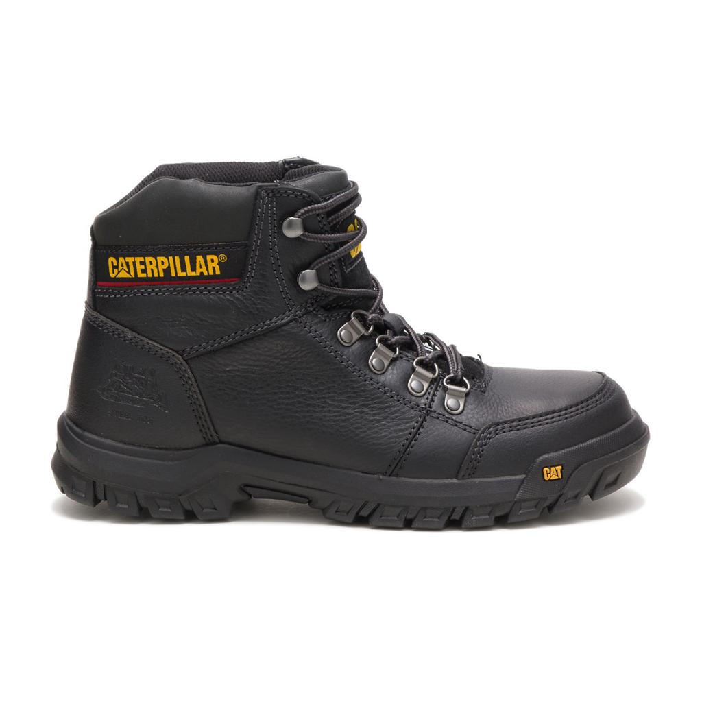 Kozaki Robocze Caterpillar Outline Steel Toe Męskie Czarne | FGNYQ-8107