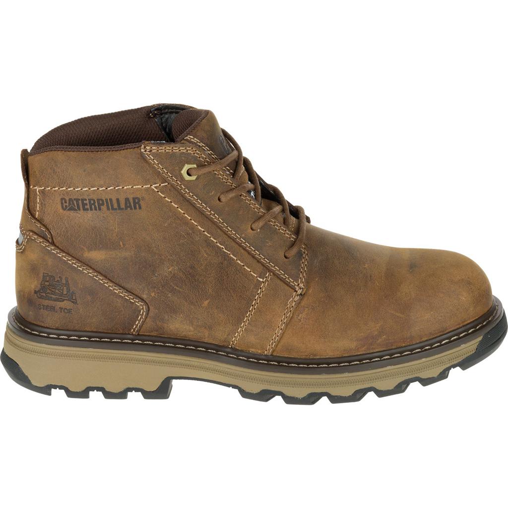 Kozaki Robocze Caterpillar Parker Steel Toe S1p Hrc Sra Męskie Ciemny Beżowe | HWCUB-6387