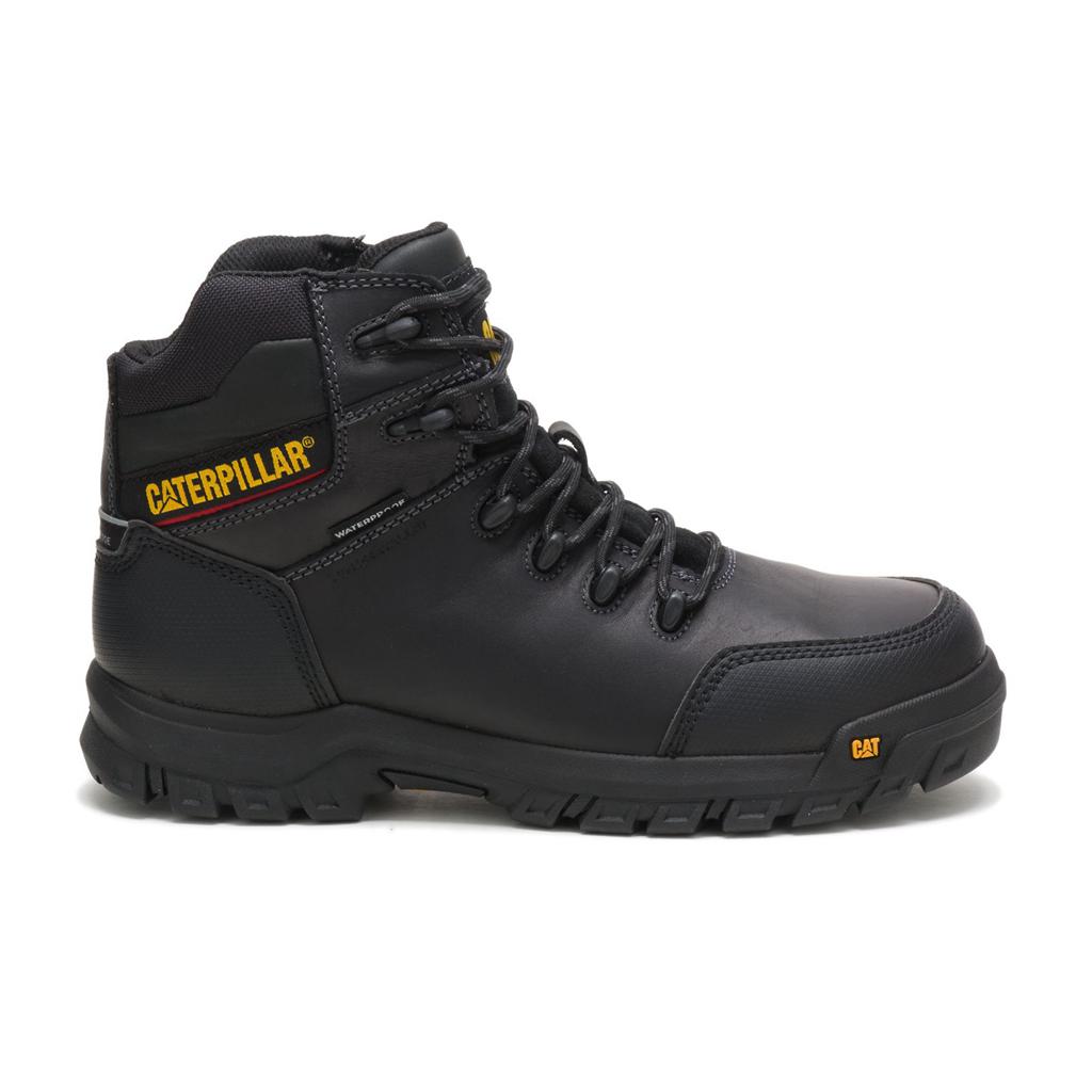 Kozaki Robocze Caterpillar Resorption Waterproof Composite Toe Męskie Czarne | FCAJY-3782