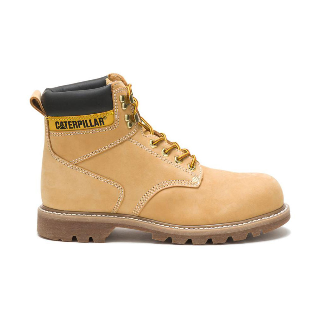 Kozaki Robocze Caterpillar Second Shift Steel Toe - 6" Męskie Brązowe | GWEPB-4536