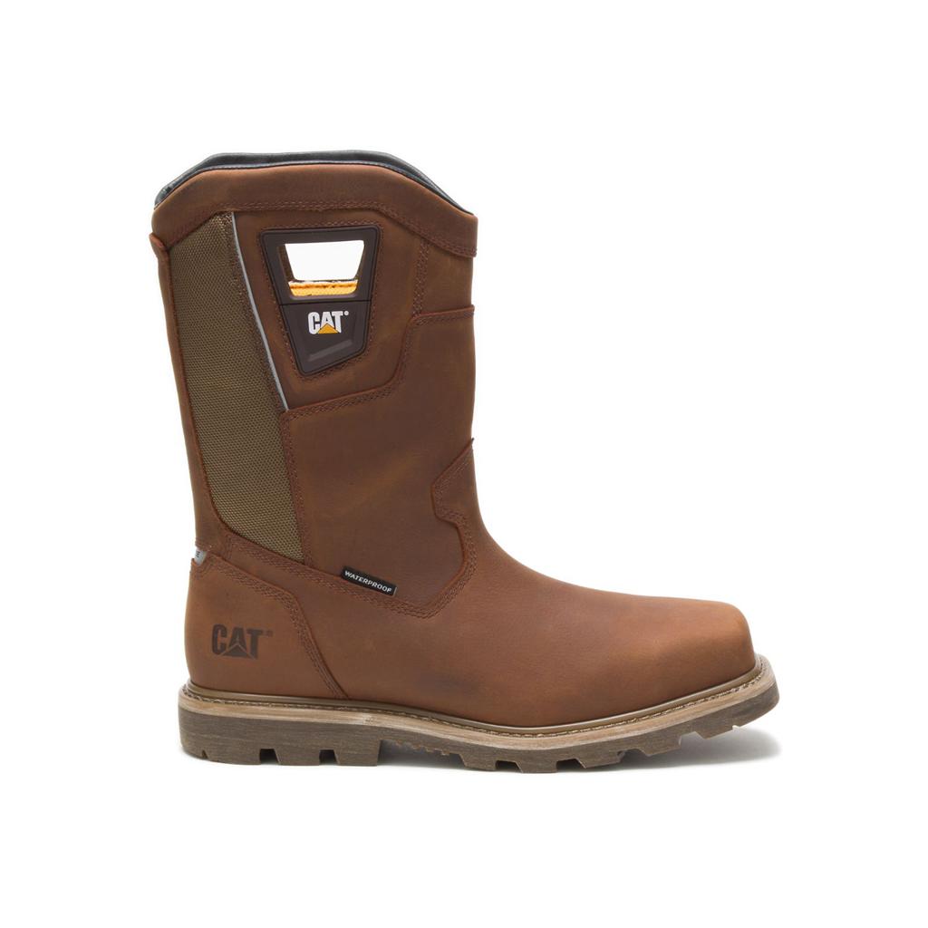 Kozaki Robocze Caterpillar Stillwell Waterproof Steel Toe Męskie Brązowe | SYMHA-3407