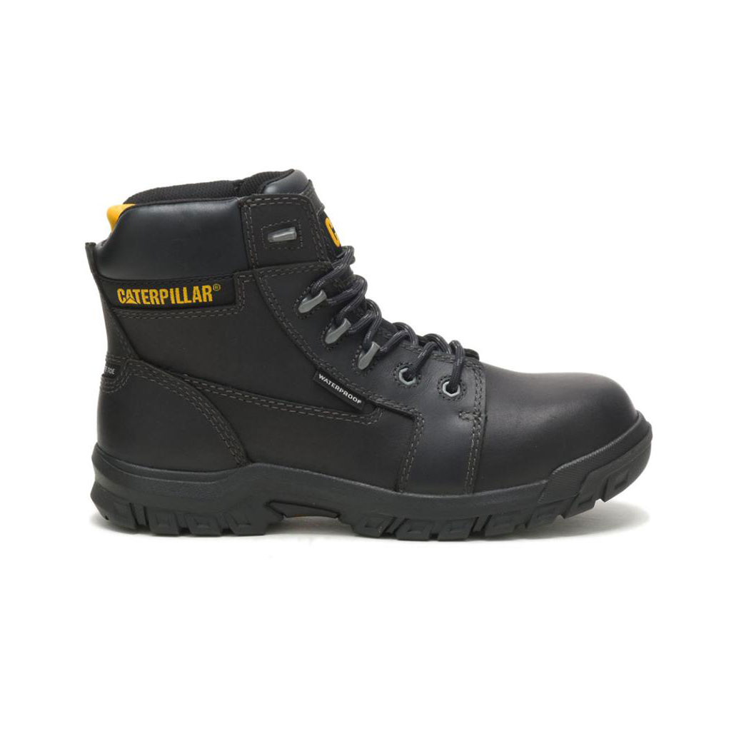 Slip Resistant Footwear Caterpillar Resorption Waterproof Composite Toe Damskie Czarne | TIQNP-9518