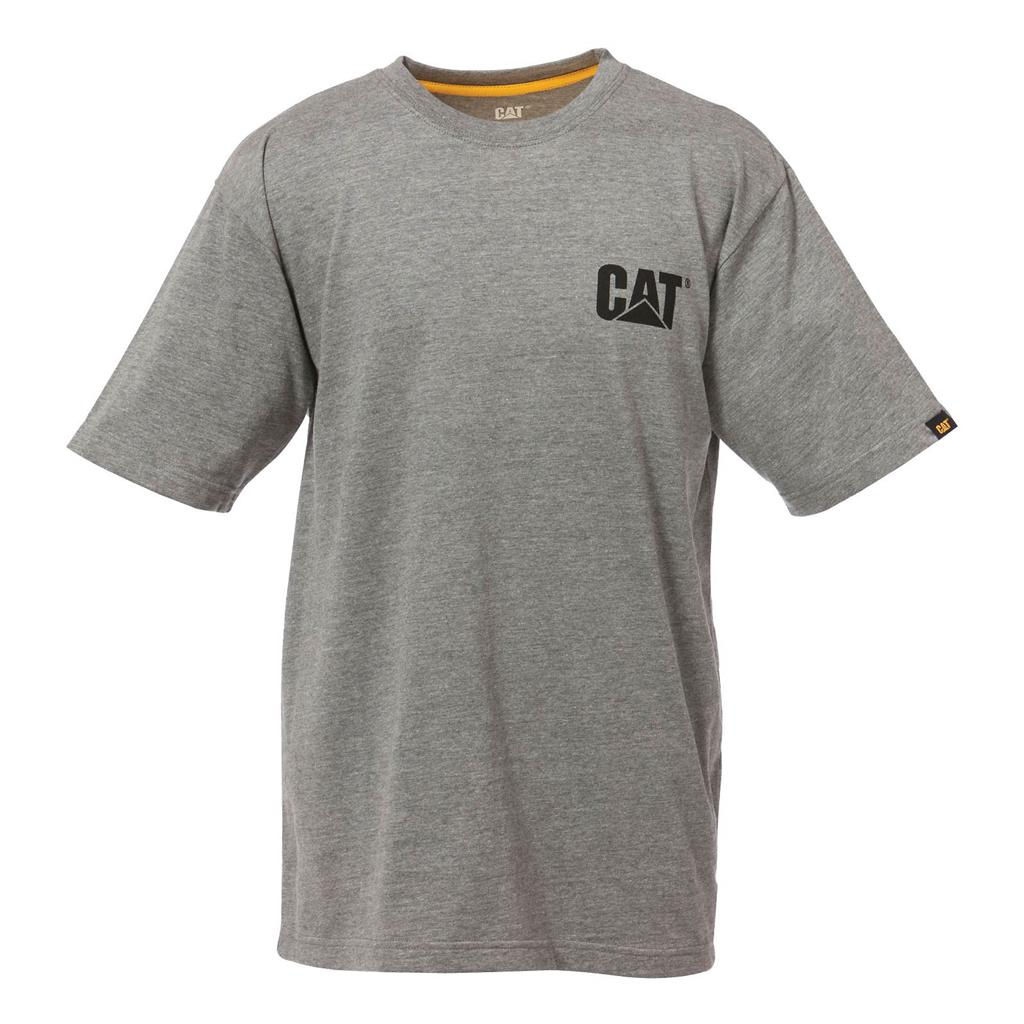 T-Shirts Caterpillar Trademark Męskie Ciemny Szare | QDKYO-5478