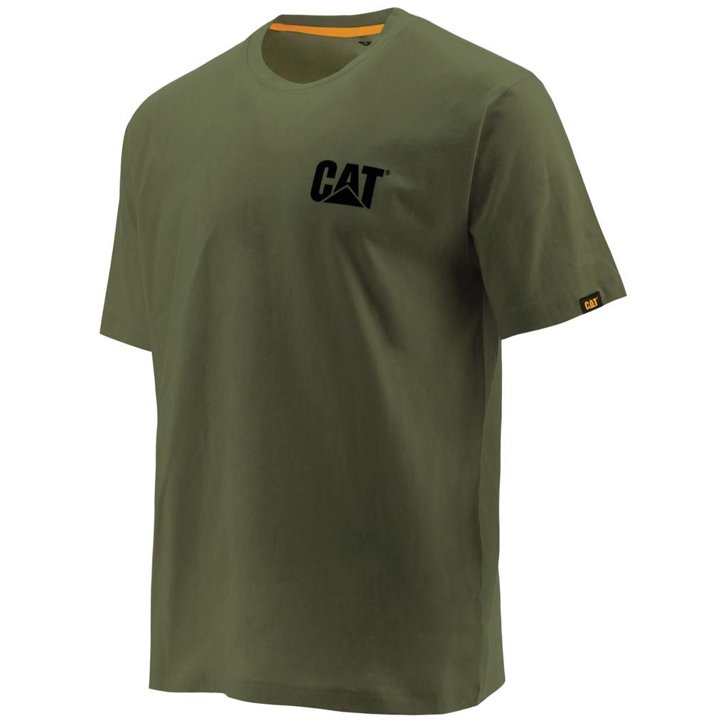 T-Shirts Caterpillar Trademark Męskie Zielone | ABWYN-7835