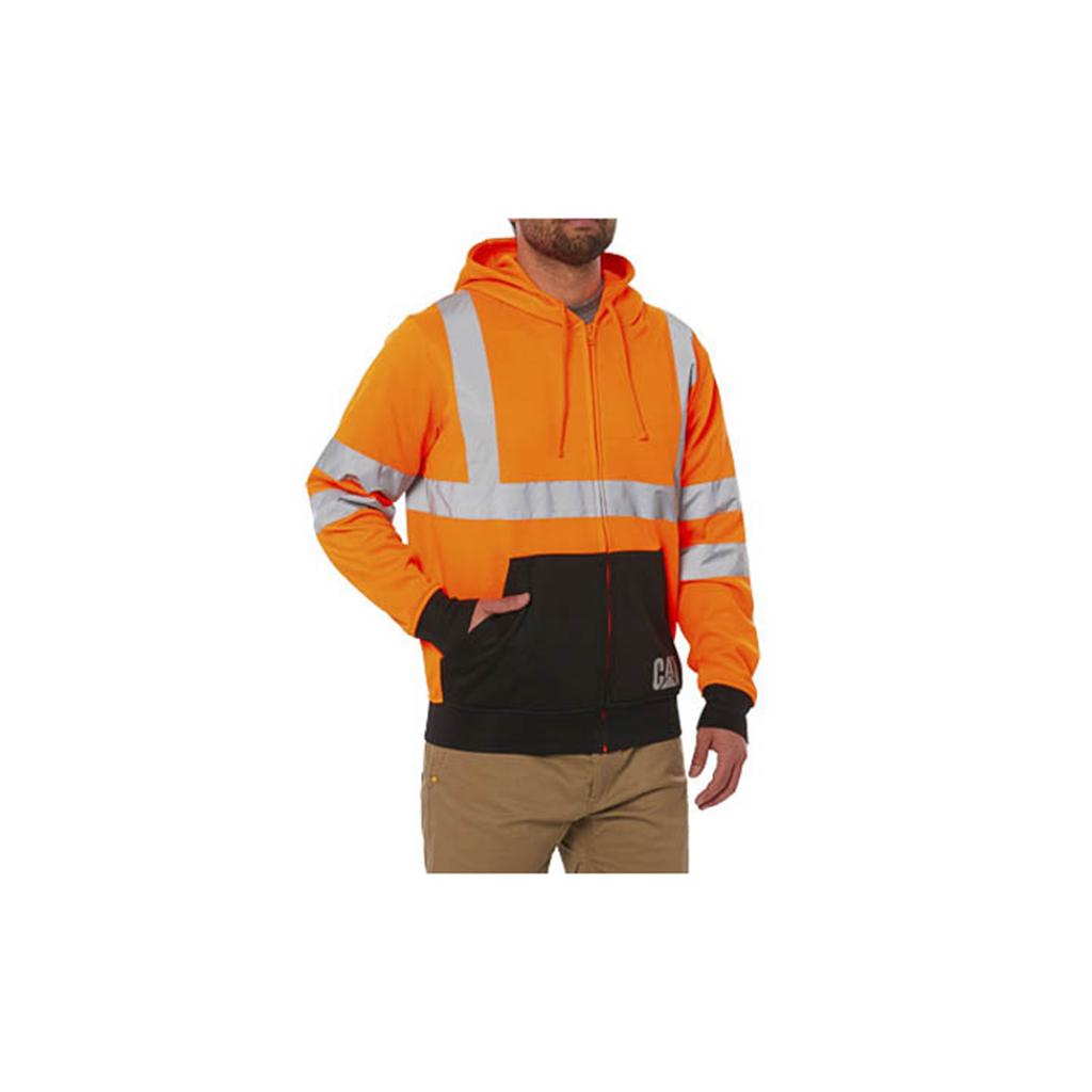 Bluzy Caterpillar Hi Vis Full Zip Męskie Pomarańczowe | EGOYX-3061