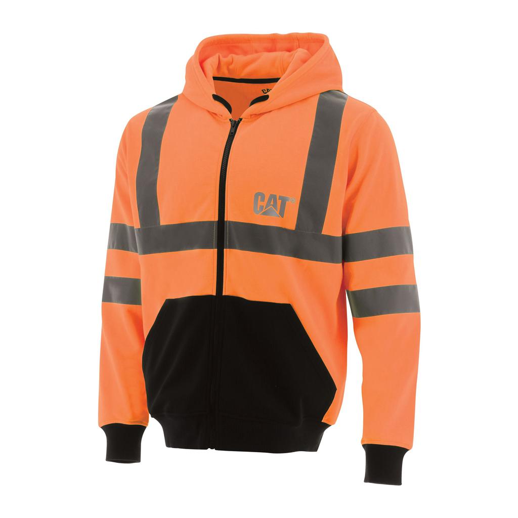 Bluzy Caterpillar Hi Vis Full Zip Męskie Pomarańczowe | EGOYX-3061