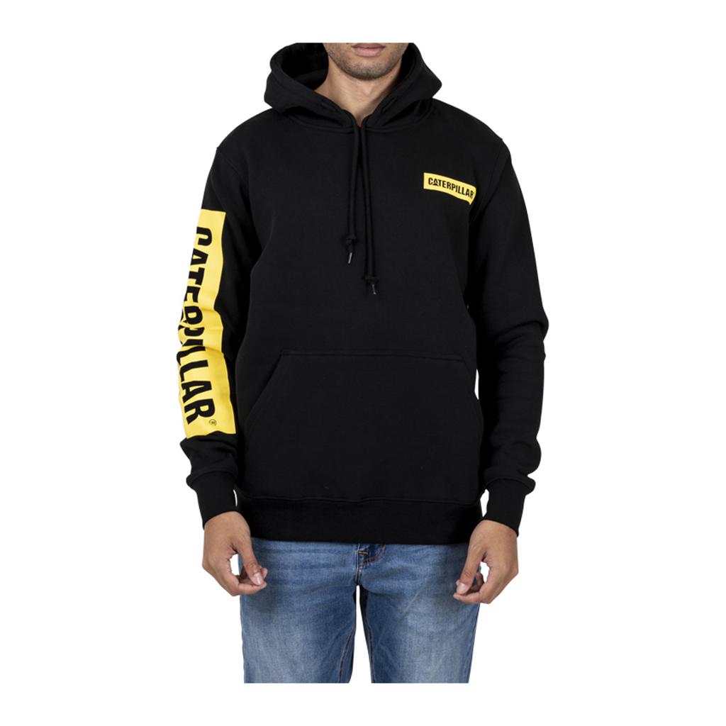 Bluzy Caterpillar Triton Block Hoody Męskie Black/Yellow | XUEKI-1046