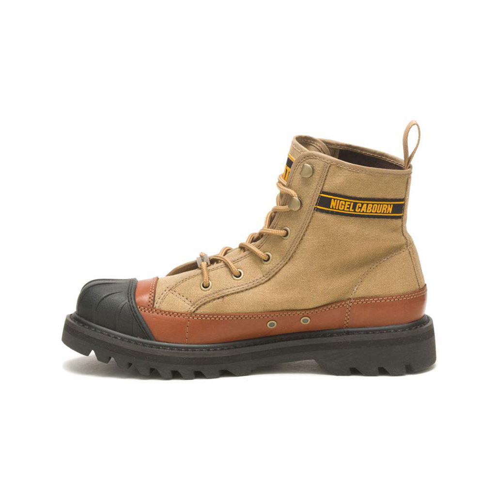 Botki Codzienne Caterpillar Cat Footwear X Nigel Cabourn Omaha Damskie Khaki | ELPVJ-5784