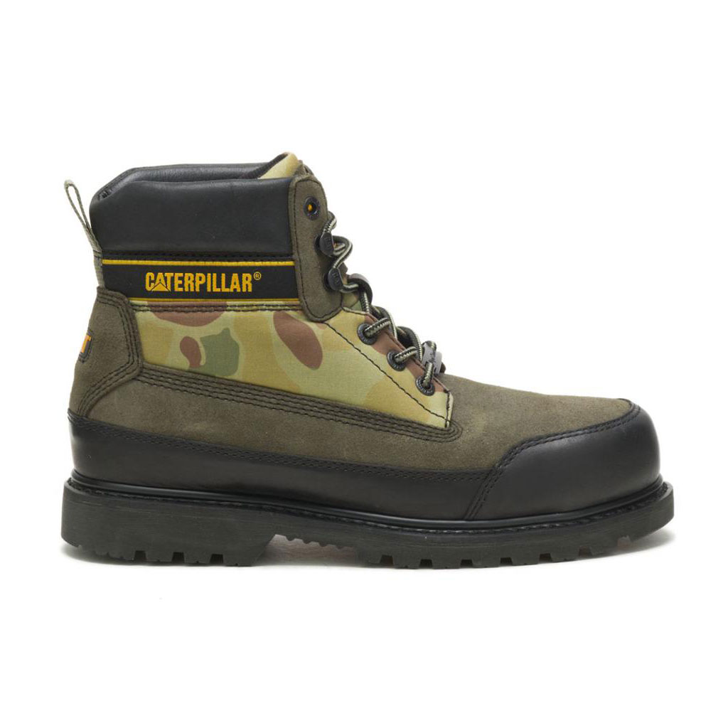 Botki Codzienne Caterpillar Cat Footwear X Nigel Cabourn Utah Damskie Zielone Czarne | SINLD-1295