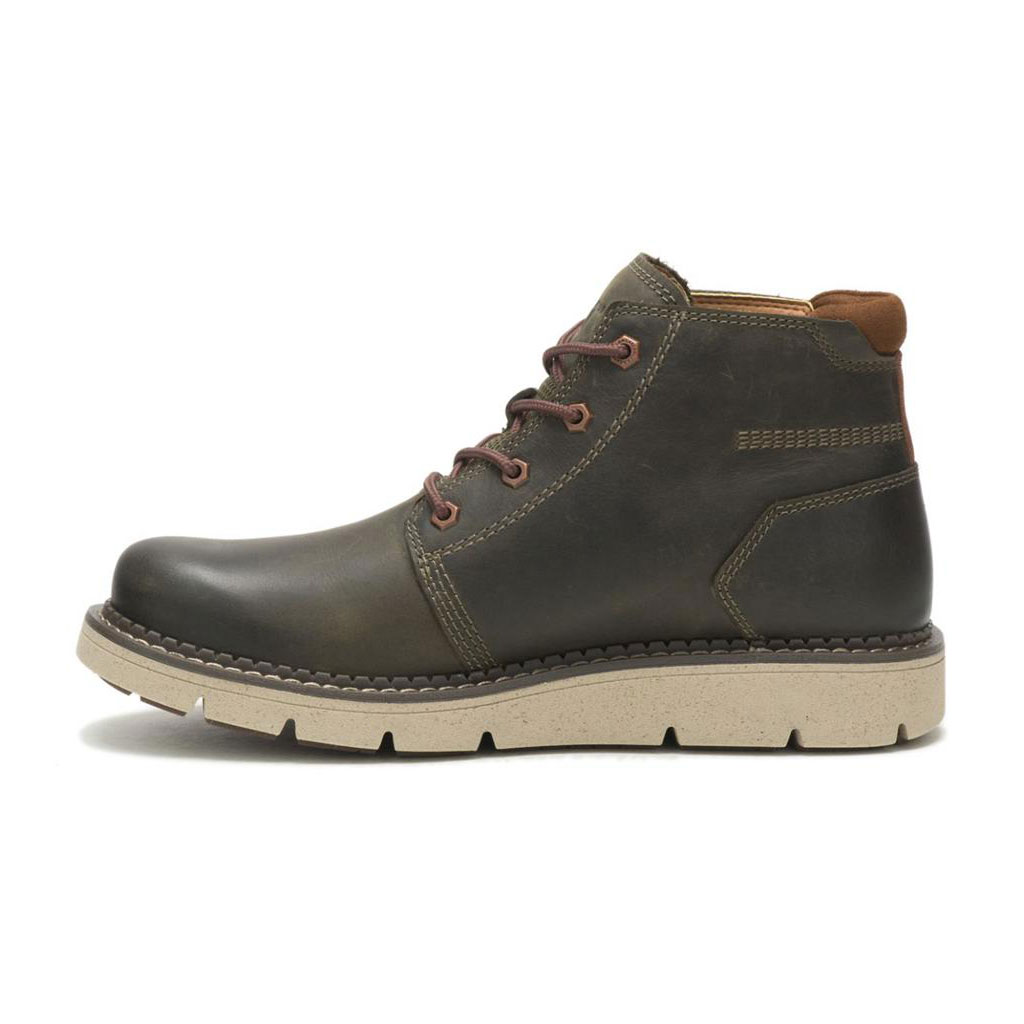 Botki Codzienne Caterpillar Covert Mid Waterproof Męskie Oliwkowe | KMIYF-1254