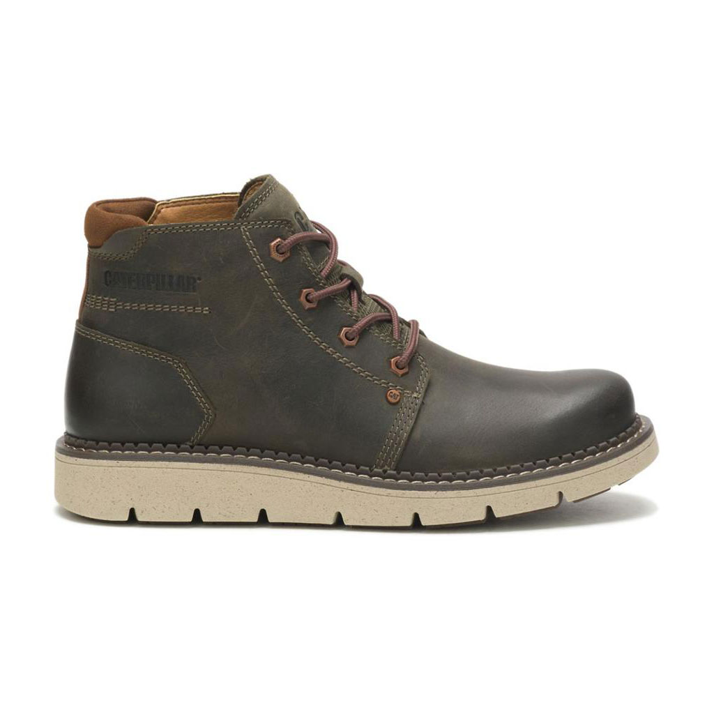 Botki Codzienne Caterpillar Covert Mid Waterproof Męskie Oliwkowe | KMIYF-1254