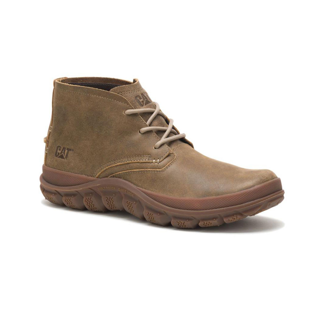 Botki Codzienne Caterpillar Fused Tri Mid Męskie Khaki | REVNW-5281