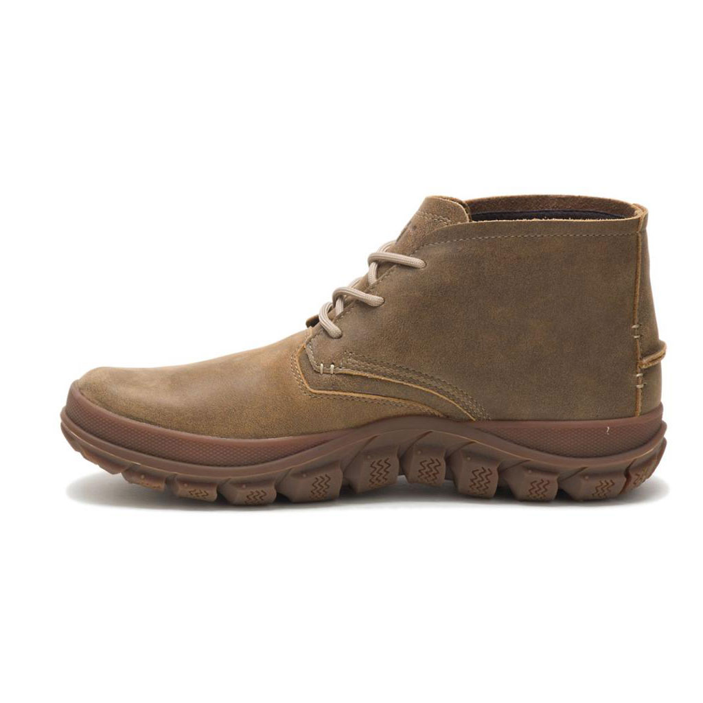 Botki Codzienne Caterpillar Fused Tri Mid Męskie Khaki | REVNW-5281