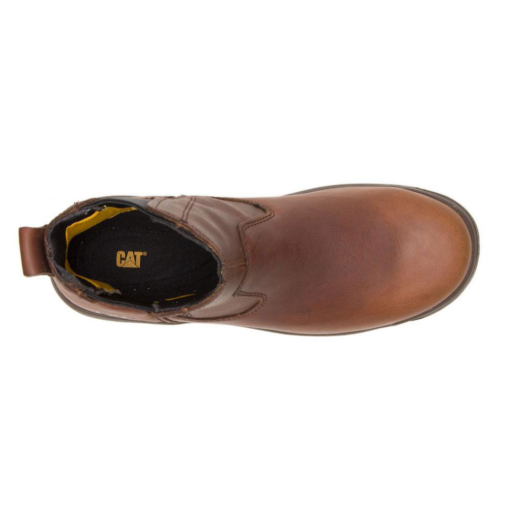 Buty Chelsea Caterpillar Abbey Steel Toe Damskie Brązowe | EMRGO-5394