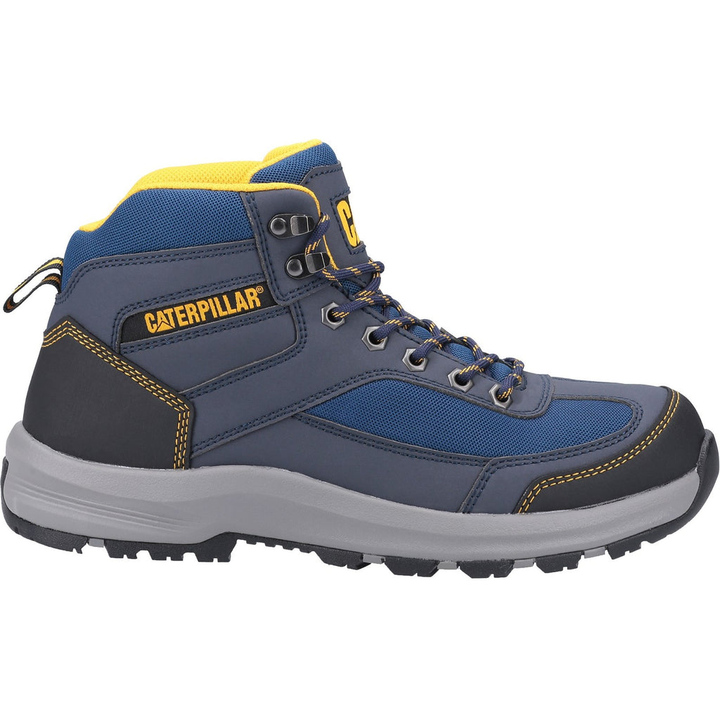 Buty Ochronne Caterpillar Elmore Mid Hiker S1 Męskie Granatowe | BLGYI-3951