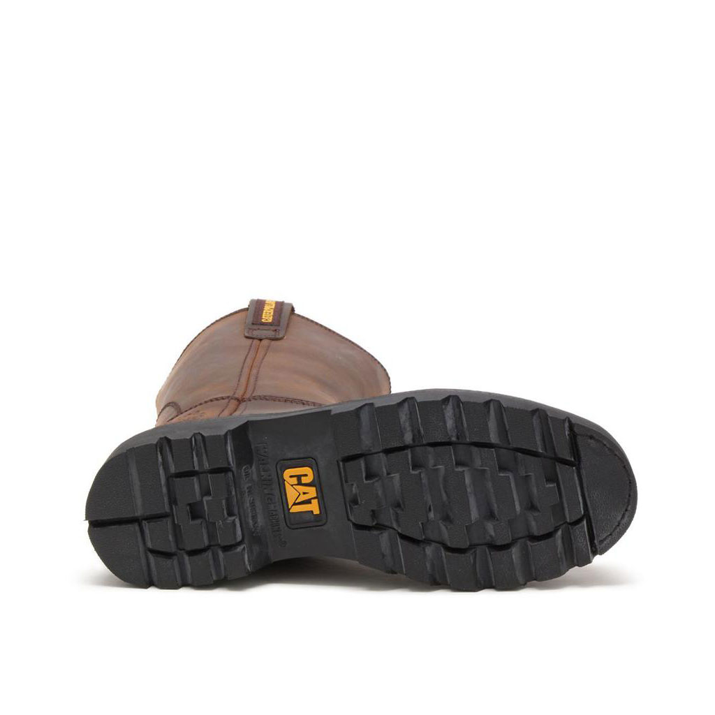 Buty Pull On Caterpillar Revolver Steel Toe Męskie Brązowe | ZTVBA-3809