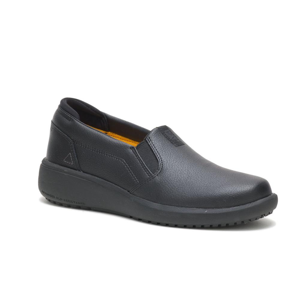 Buty Robocze Caterpillar Prorush Sr+ Slip-on Damskie Czarne | DQFNR-8260