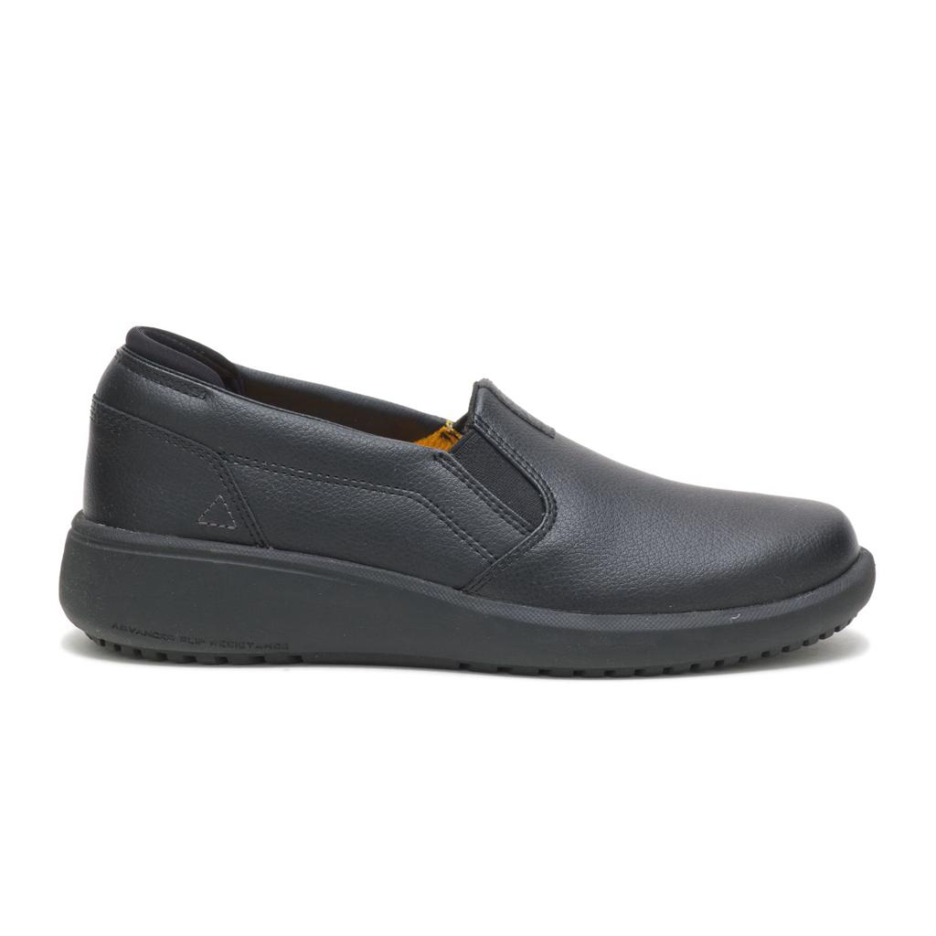 Buty Robocze Caterpillar Prorush Sr+ Slip-on Damskie Czarne | DQFNR-8260