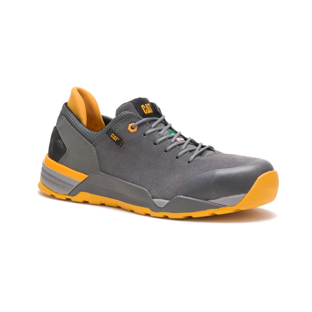 Buty Robocze Caterpillar Sprint Suede Alloy Toe Csa Męskie Grey/Orange | YRAZV-8263