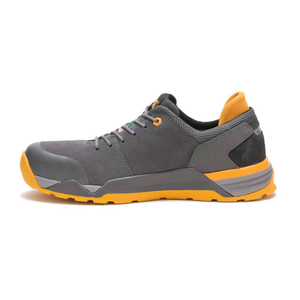 Buty Robocze Caterpillar Sprint Suede Alloy Toe Csa Męskie Grey/Orange | YRAZV-8263