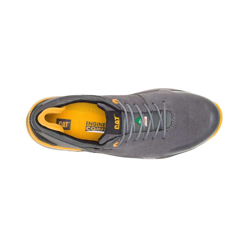 Buty Robocze Caterpillar Sprint Suede Alloy Toe Csa Męskie Grey/Orange | YRAZV-8263