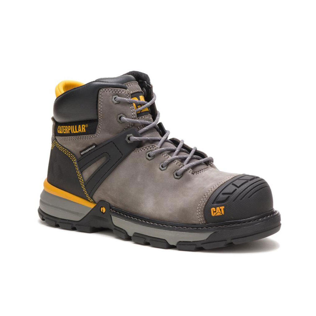 Buty Wodoodporne Caterpillar Excavator Superlite Waterproof Carbon Composite Toe Męskie Szare | AGDJX-3298