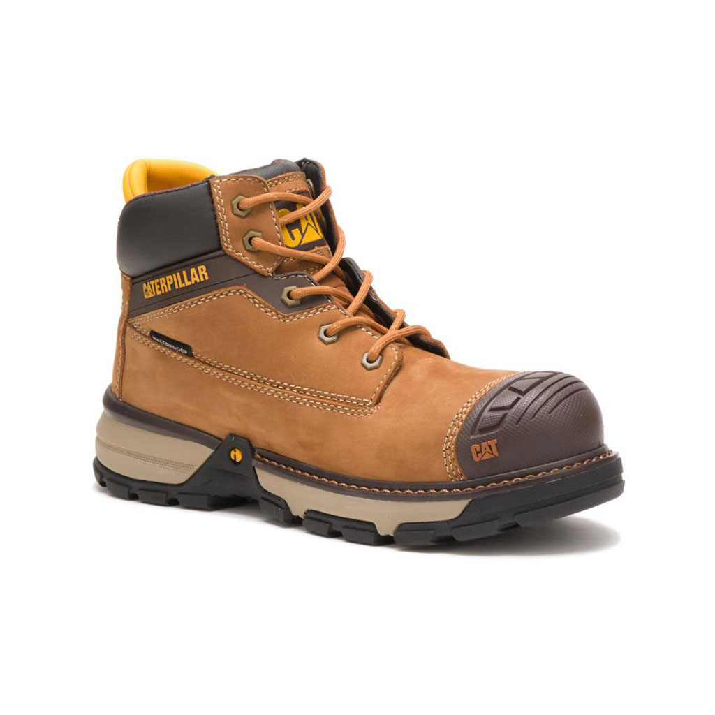 Buty Wodoodporne Caterpillar Excavator Superlite Waterproof Carbon Composite Toe Damskie Brązowe | IQWYK-1836