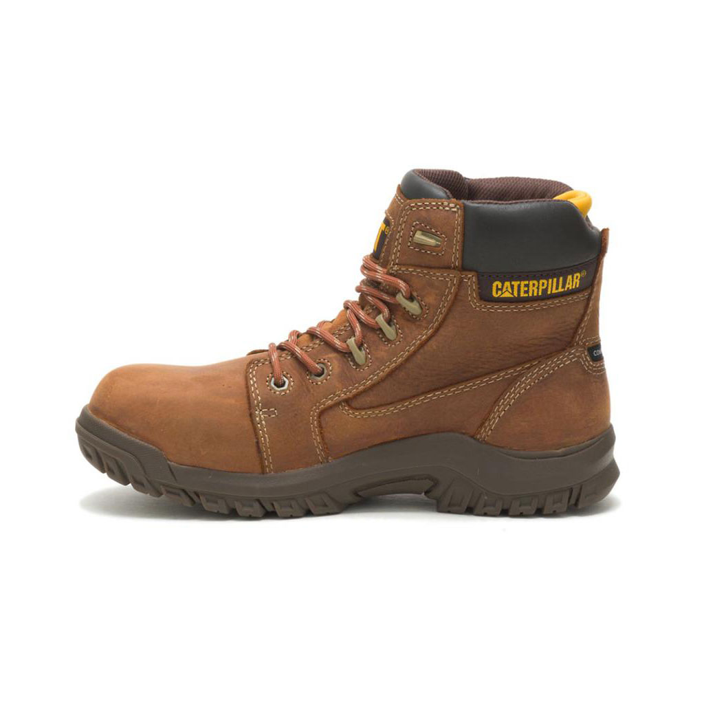 Buty Wodoodporne Caterpillar Resorption Waterproof Composite Toe Damskie Brązowe | ZUHNX-4601