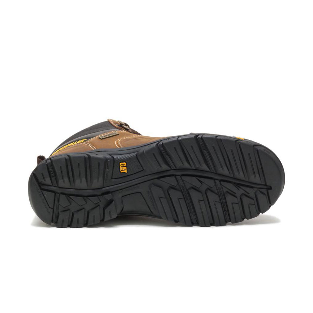 Buty Wodoodporne Caterpillar Threshold Waterproof Męskie Brązowe | BZYPG-0913