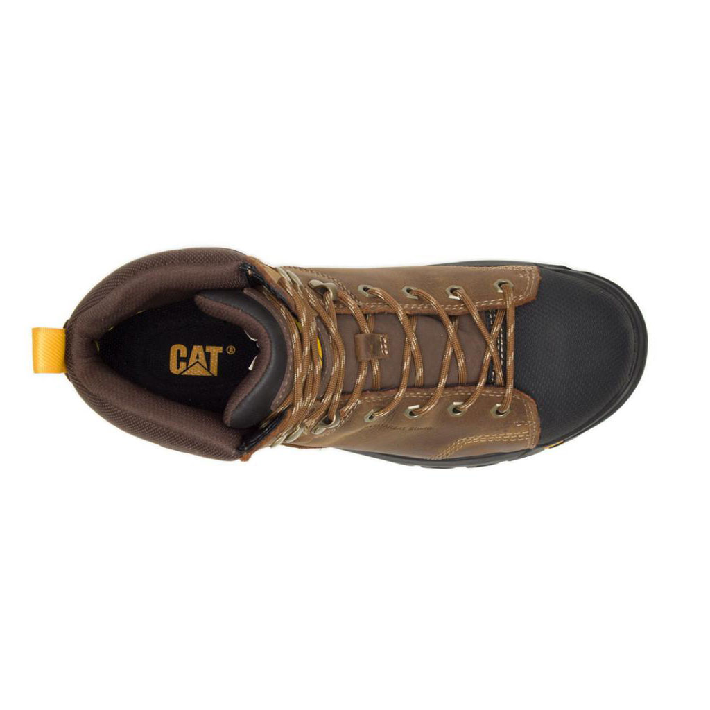 Buty Wodoodporne Caterpillar Wellspring Metatarsal Guard Steel Toe Męskie Brązowe | BKCFX-0253