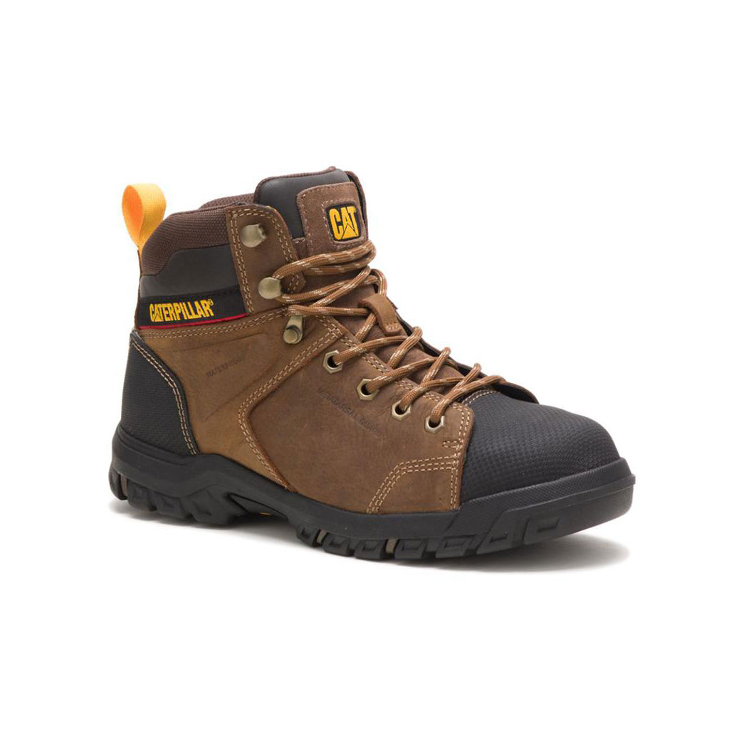 Buty Wodoodporne Caterpillar Wellspring Waterproof Metatarsal Guard Steel Toe Damskie Brązowe | QNEXH-3916