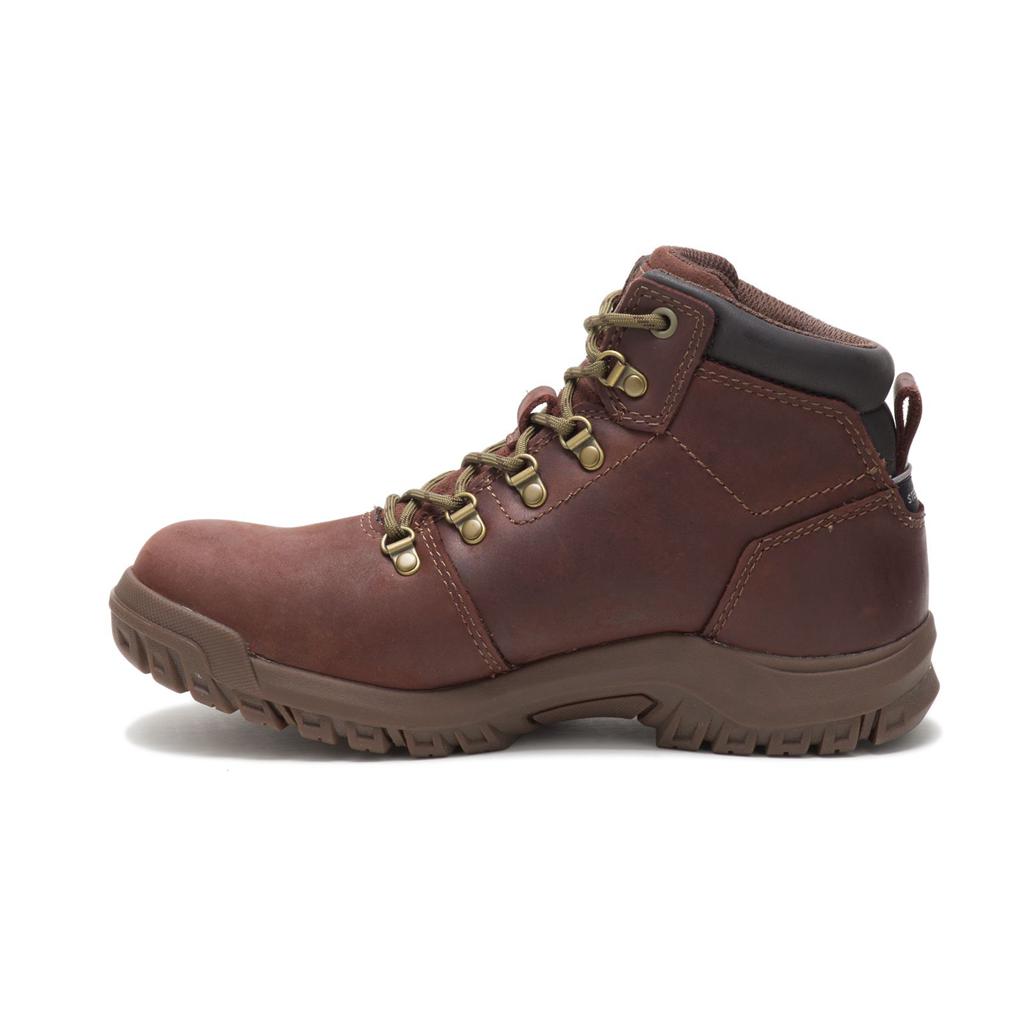 Buty Ze Stalowymi Noskami Caterpillar Mae Steel Toe Waterproof Damskie Brązowe | QVDFE-4897