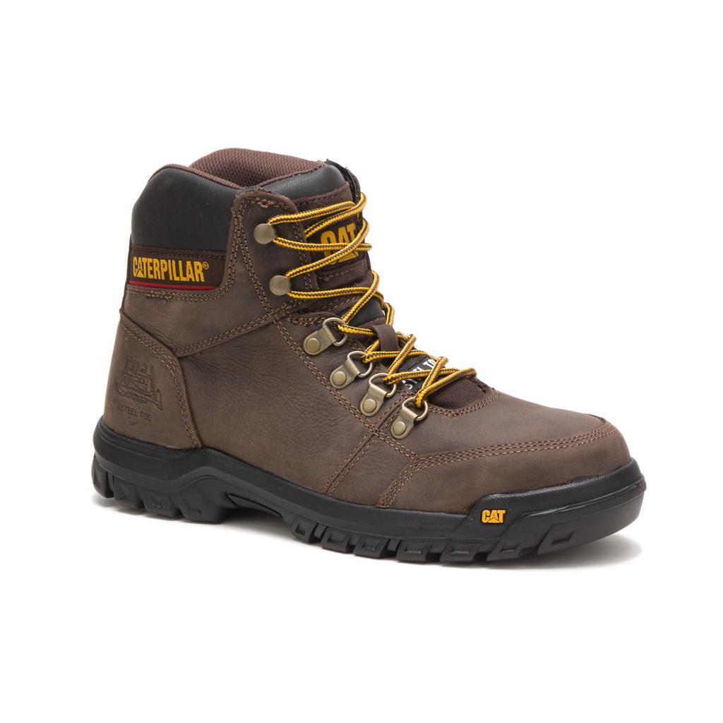 Buty Ze Stalowymi Noskami Caterpillar Outline Steel Toe Męskie Brązowe | VCOAB-0587