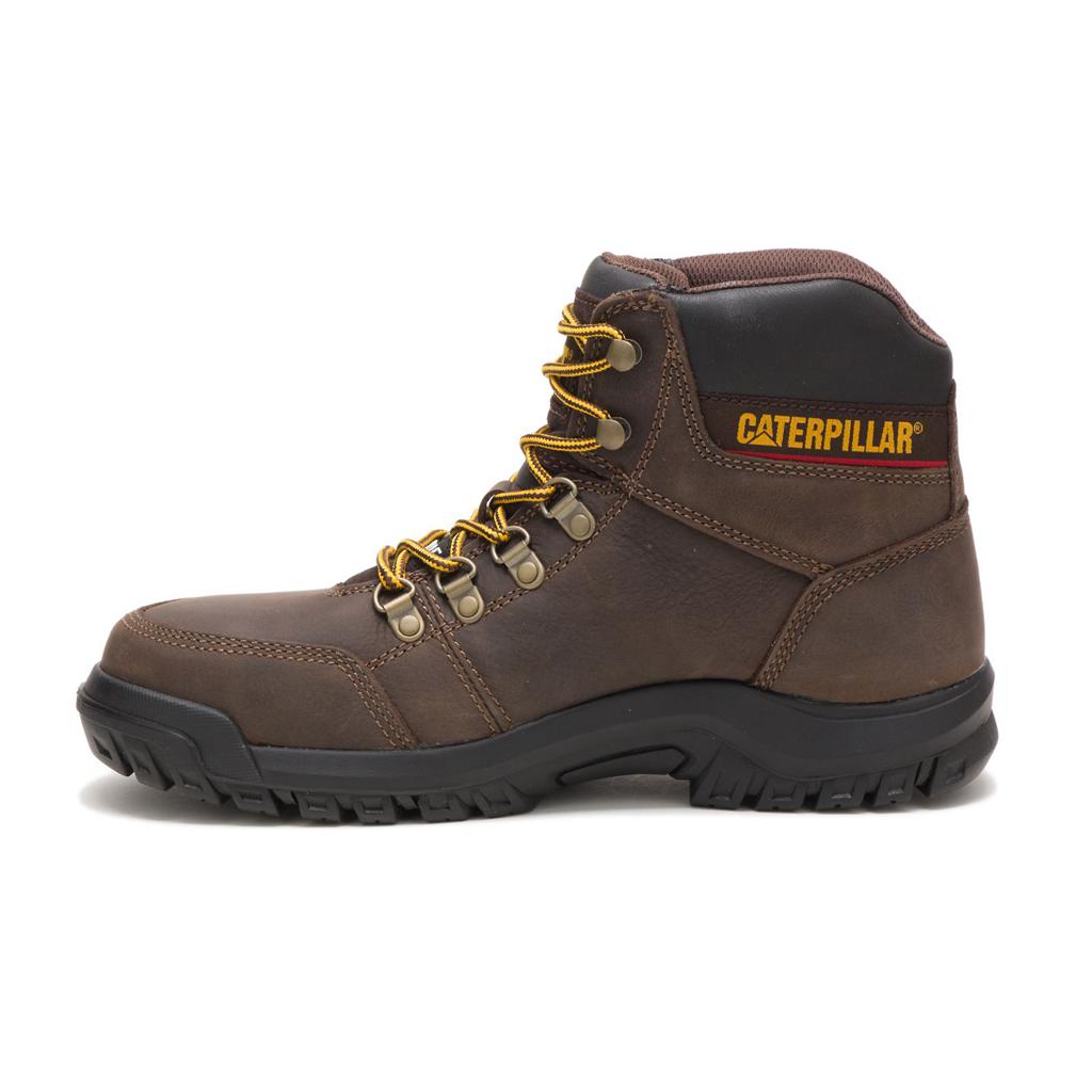 Buty Ze Stalowymi Noskami Caterpillar Outline Steel Toe Męskie Brązowe | VCOAB-0587