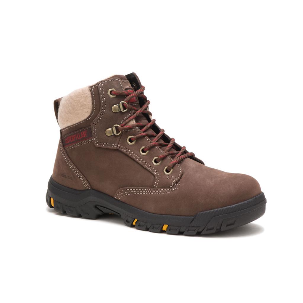 Buty Ze Stalowymi Noskami Caterpillar Tess Steel Toe Damskie Czekolada | PUDQH-0657