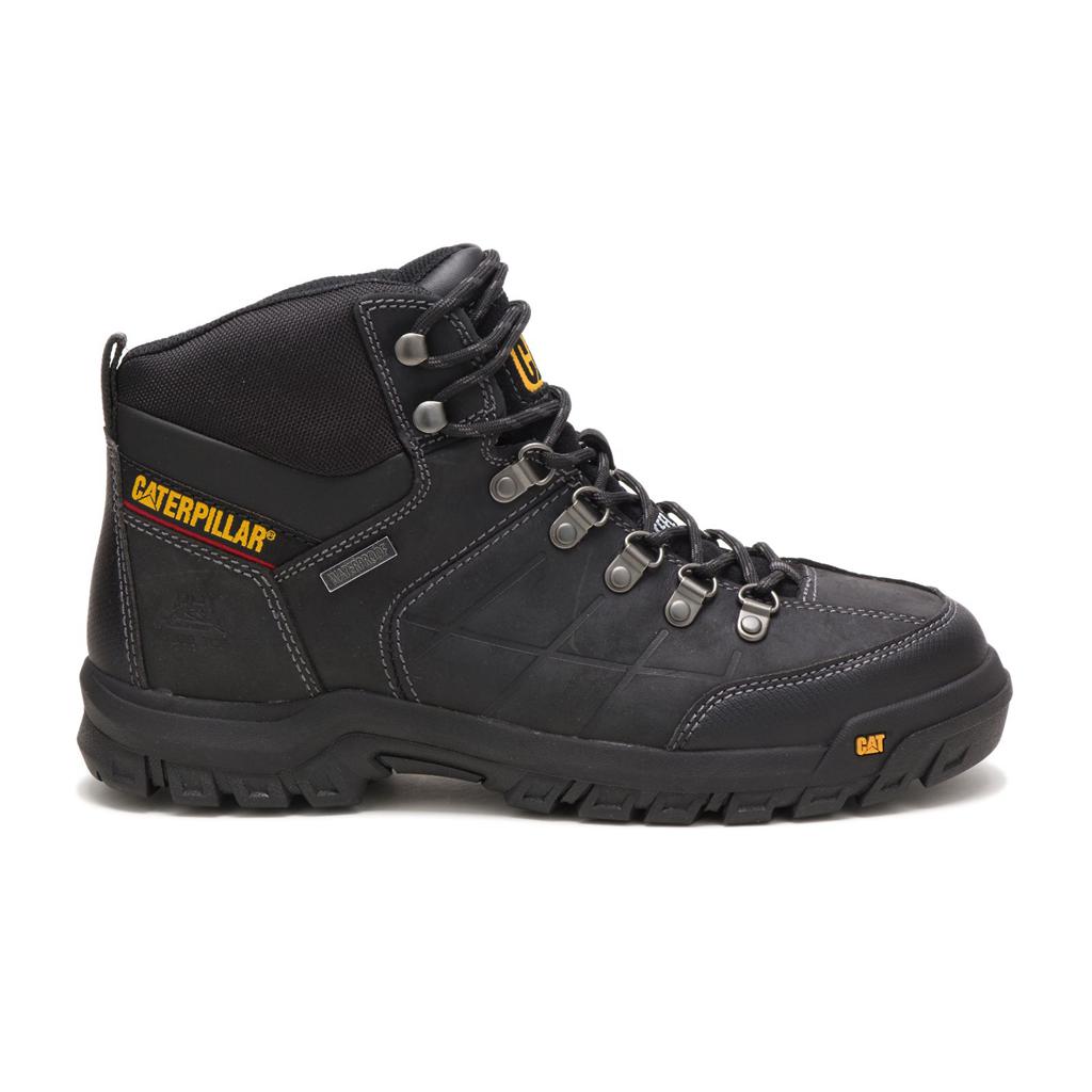 Buty Ze Stalowymi Noskami Caterpillar Threshold Waterproof Steel Toe Męskie Czarne | VLKOH-6489